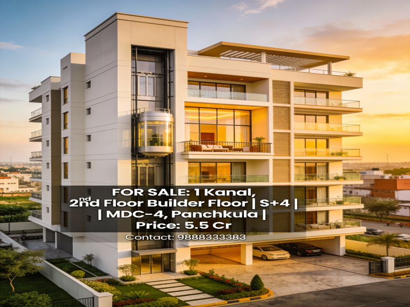 4 BHK 605 Sq.ft. Apartment for Sale in MDC Sector 4, Panchkula