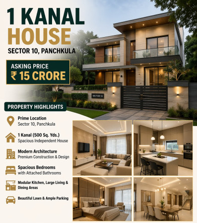 8 BHK 500 Sq. Yards House for Sale in Sector 10 Panchkula