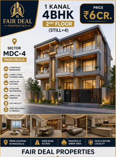 4 BHK 500 Sq. Yards Apartment for Sale in MDC Sector 4, Panchkula