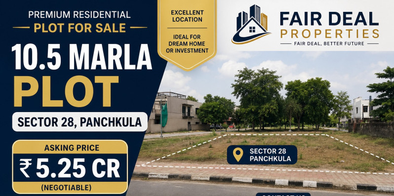  317 Sq. Yards Residential Plot for Sale in Sector 28 Panchkula