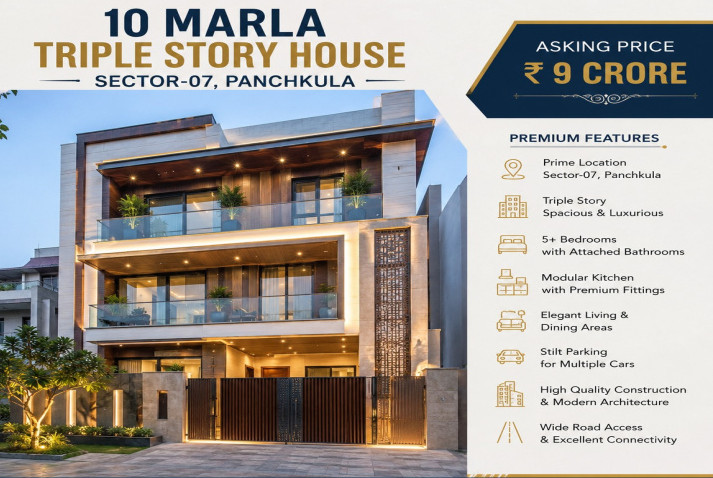 8 BHK 256 Sq. Yards House for Sale in Sector 7 Panchkula