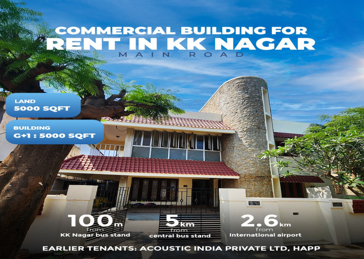  Office Space 5000 Sq.ft. for Rent in KK Nagar, Tiruchirappalli