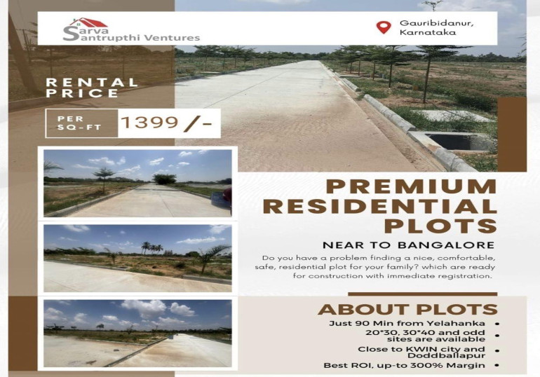  Residential Plot 1399 Sq.ft. for Sale in Gudibanda, ChikBallapur