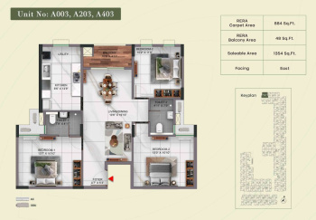 3 BHK Flat for Sale in Padur, Chennai