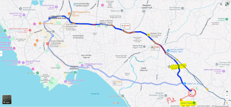  Commercial Land 150 Cent for Sale in Thana, Kannur