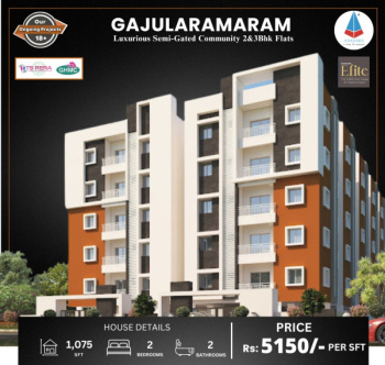2 BHK Flat for Sale in Gajularamaram, Hyderabad