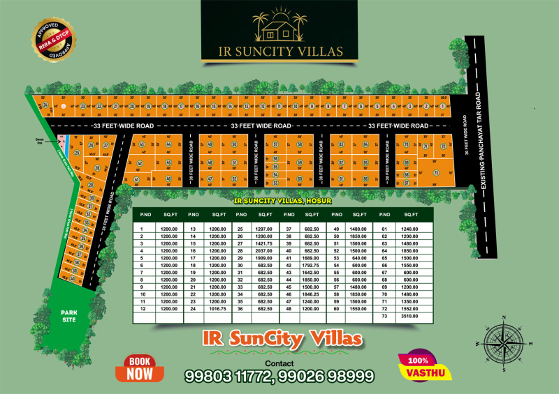  Residential Plot 682 Sq.ft. for Sale in Alasanatham Road, Hosur