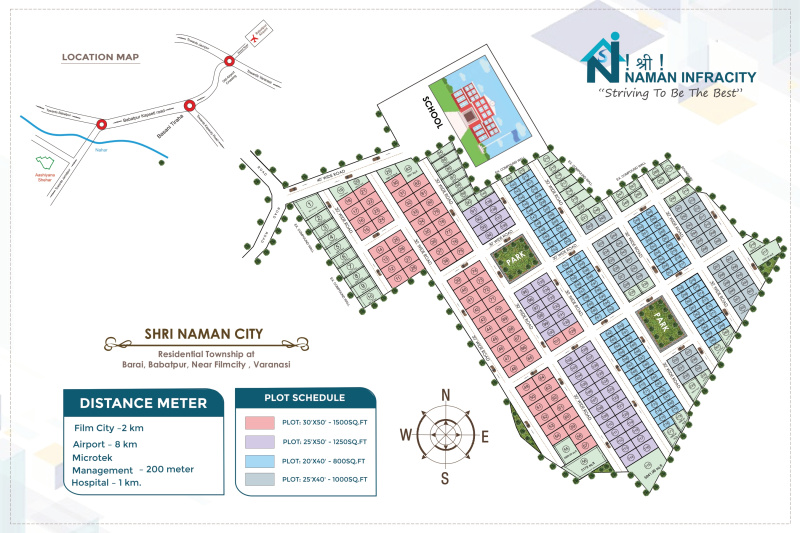  Residential Plot 1000 Sq.ft. for Sale in Babatpur, Varanasi