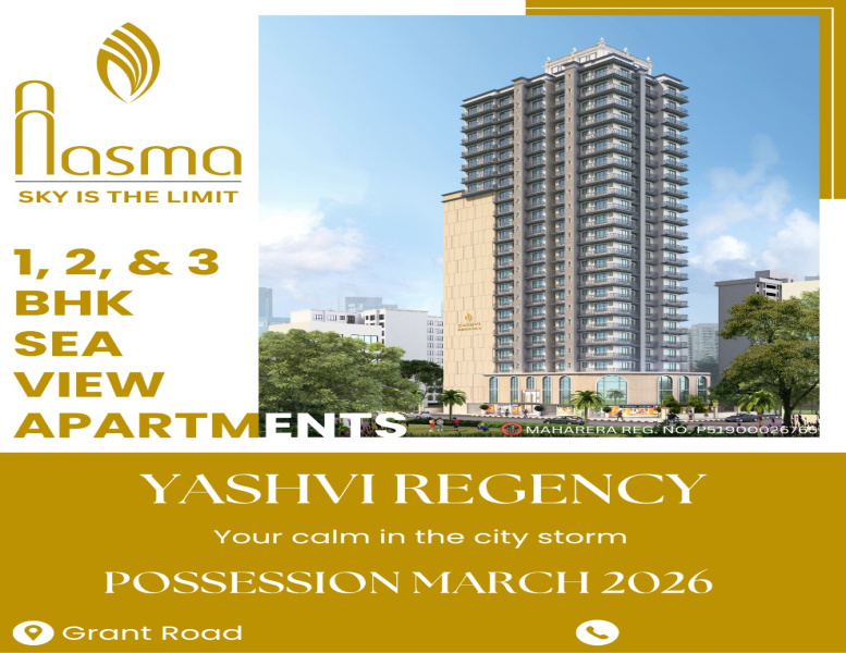 1 BHK Apartment 350 Sq.ft. for Sale in Grant Road, Mumbai