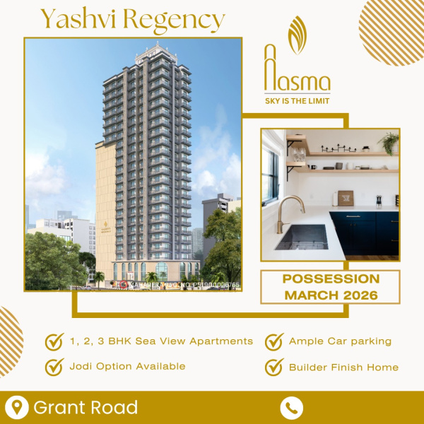 1 BHK Apartment 350 Sq.ft. for Sale in Grant Road, Mumbai