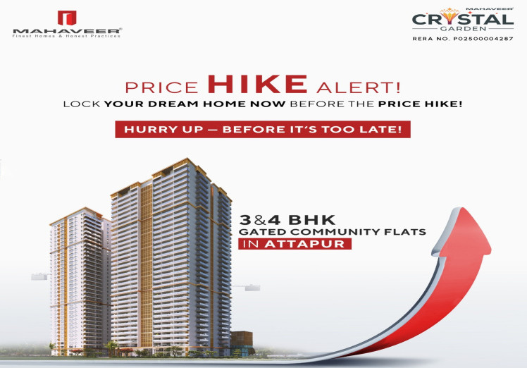 3 BHK Apartment 1640 Sq.ft. for Sale in Attapur, Hyderabad