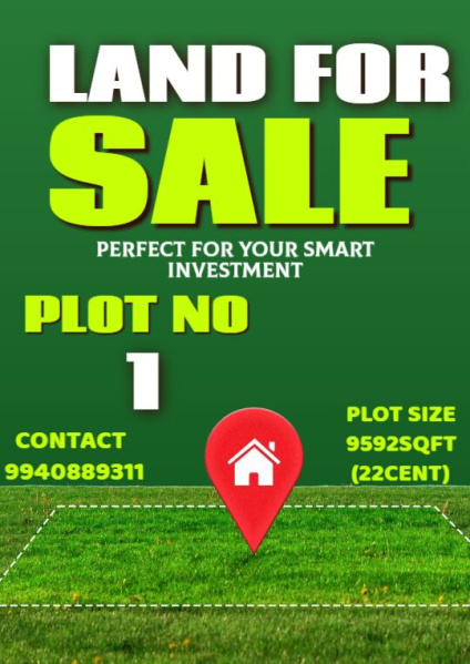  Residential Plot 9592 Sq.ft. for Sale in Kadukkakadu, Pudukkottai