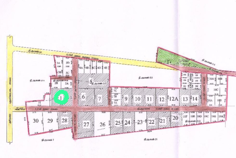  Residential Plot 9592 Sq.ft. for Sale in Kadukkakadu, Pudukkottai