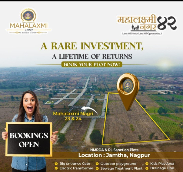  Residential Plot 1000 Sq.ft. for Sale in Jamtha, Nagpur