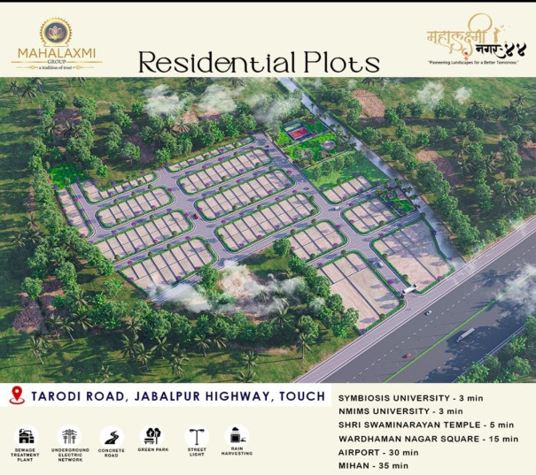  1100 Sq.ft. Residential Plot for Sale in Tarodi, Nagpur