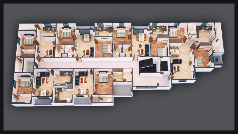 1 BHK Apartment 650 Sq.ft. for Sale in A B Road, Indore