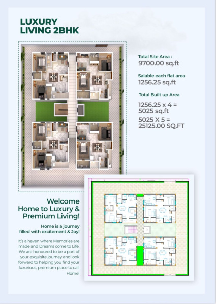 2 BHK Apartment 1256 Sq.ft. for Sale in Pedapadu, Srikakulam