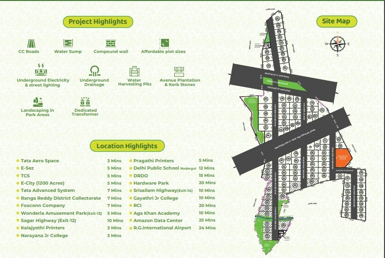317 Sq. Yards Residential Plot for Sale in Adibatla, Hyderabad