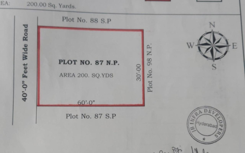  200 Sq. Yards Residential Plot for Sale in Choutuppal, Yadadri Bhuvanagiri