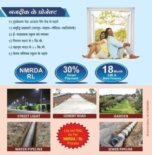  1061 Sq.ft. Residential Plot for Sale in Vihirgaon, Nagpur