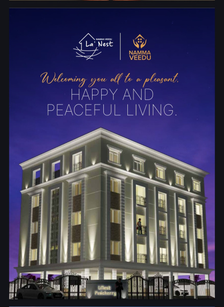  Penthouse 1600 Sq.ft. for Sale in Reddiarpalayam, Pondicherry