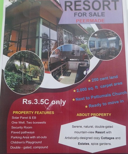  2000 Sq.ft. Guest House for Sale in Peermade, Idukki