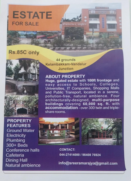  Hotels 60000 Sq.ft. for Sale in Kelambakkam, Chennai