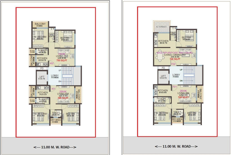 2 BHK 785 Sq.ft. Apartment for Sale in Ulwe, Navi Mumbai