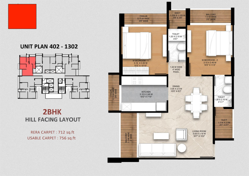 2 BHK 756 Sq.ft. Apartment for Sale in CBD Belapur, Navi Mumbai