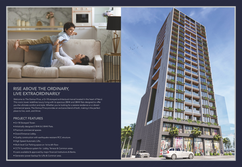 2 BHK 1279 Sq.ft. Apartment for Sale in Seawoods, Navi Mumbai