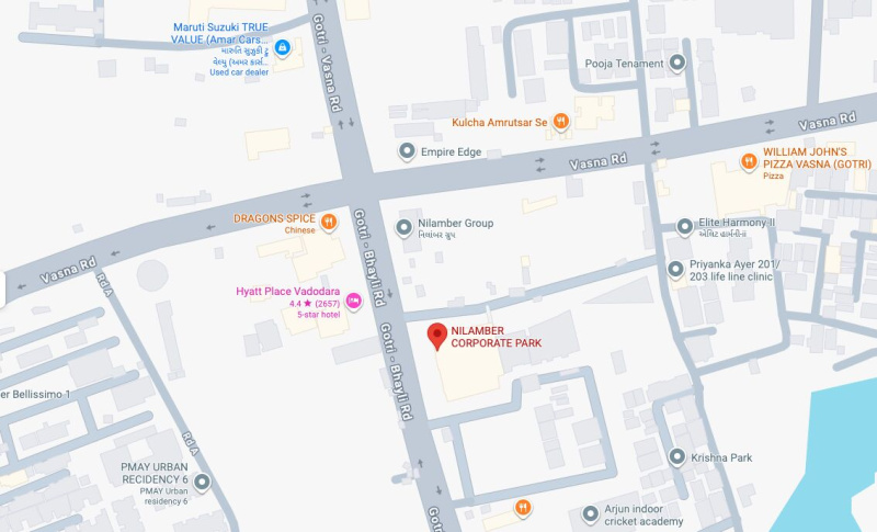  670 Sq.ft. Office Space for Rent in Vasna Bhayli Road, Vadodara