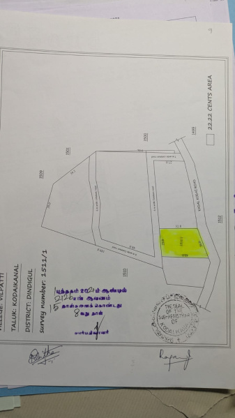  Residential Plot 44 Cent for Sale in Vilpatti, Kodaikanal