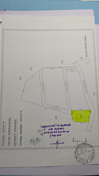  Residential Plot 44 Cent for Sale in Vilpatti, Kodaikanal