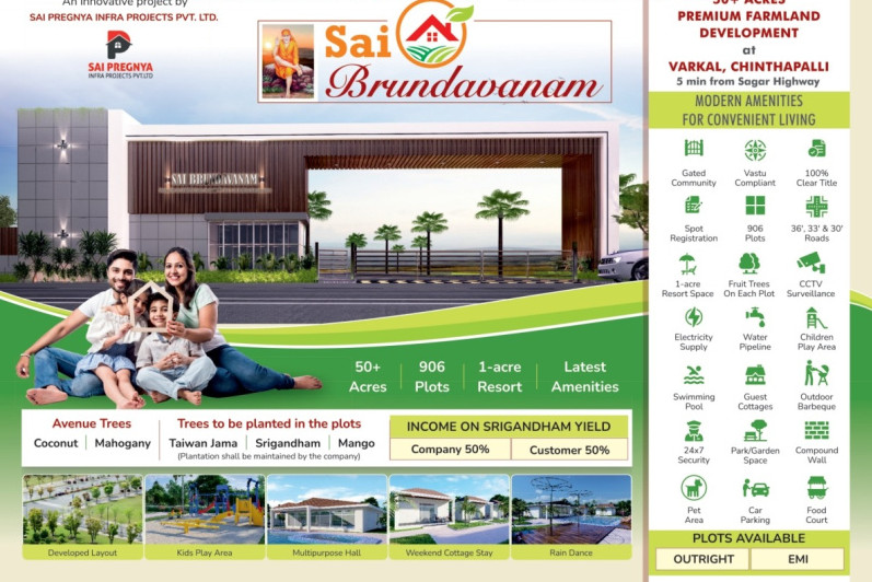 1 BHK 1089 Sq.ft. Farm House for Sale in Yacharam Mandal, Hyderabad