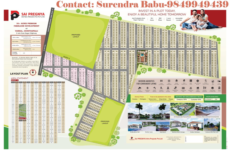  1080 Sq.ft. Residential Plot for Sale in Yacharam Mandal, Hyderabad