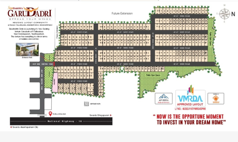  167 Sq. Yards Residential Plot for Sale in Rajula Tallavalasa, Visakhapatnam