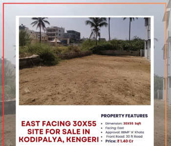  Residential Plot for Sale in Kodipalya, Bangalore