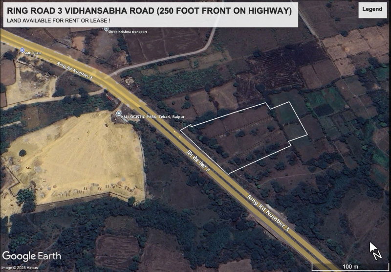  84000 Sq.ft. Commercial Land for Rent in Vidhan Sabha Road, Raipur