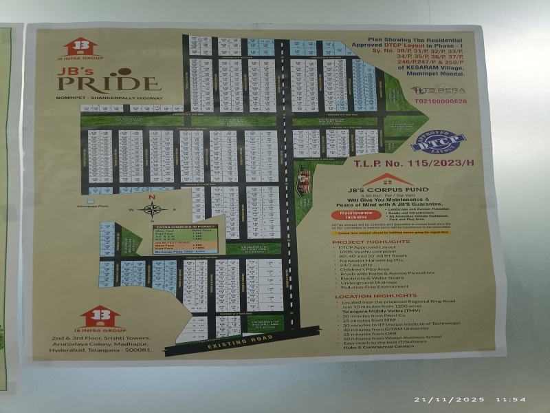  200 Sq.ft. Residential Plot for Sale in Mominpet Mandal, Vikarabad