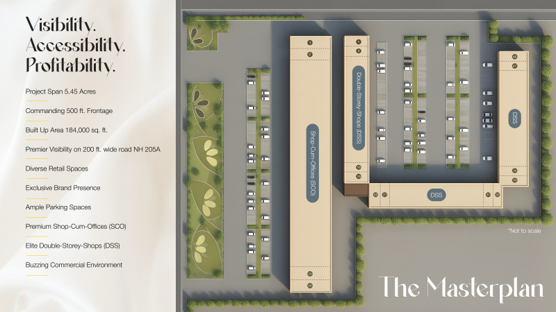  825 Sq.ft. Office Space for Sale in Sector 115 Mohali