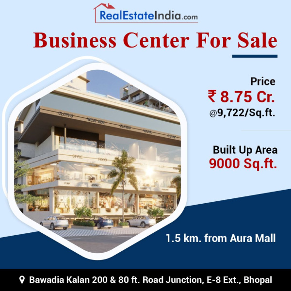  Business Center 9000 Sq.ft. for Sale in Bawadia Kalan, Bhopal