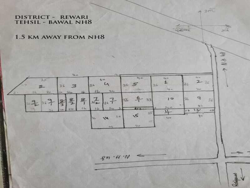  16 Acre Agricultural/Farm Land for Sale in Bawal, Rewari