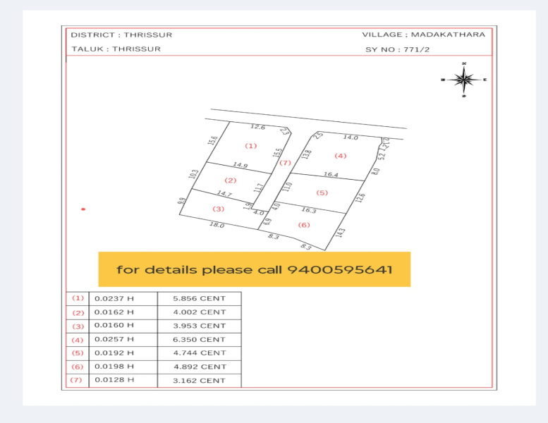 4 Cent Residential Plot for Sale in Chembukkav, Thrissur