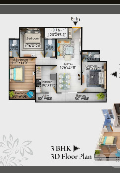 3 BHK Flat for Sale in Sarkanda, Bilaspur