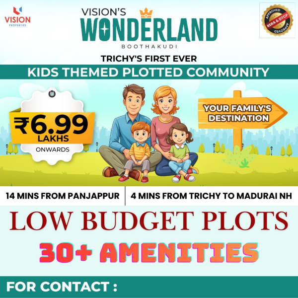  1000 Sq.ft. Residential Plot for Sale in Panjapur, Tiruchirappalli