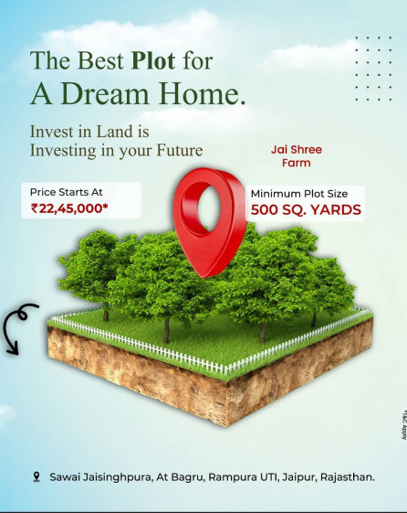 1 BHK 814 Sq. Yards Farm House for Sale in Bagru, Jaipur