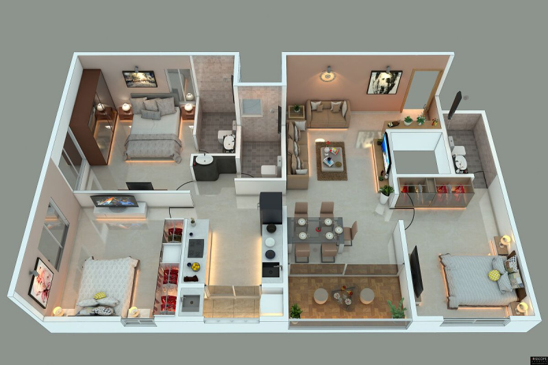 2 BHK 1050 Sq.ft. Apartment for Sale in Salisbary Park, Pune