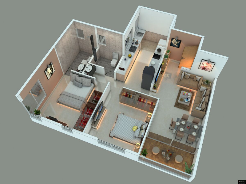 2 BHK 1050 Sq.ft. Apartment for Sale in Salisbary Park, Pune