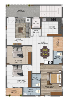 3 BHK Flat for Sale in Madhurawada, Visakhapatnam