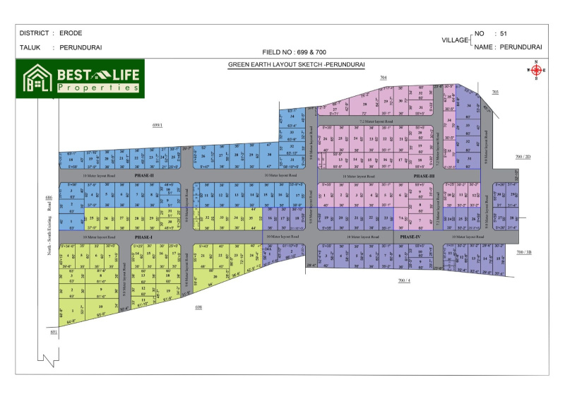  2000 Sq.ft. Residential Plot for Sale in Perundurai, Erode